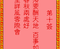 <h3>吕祖灵签第10签：古人古城相会