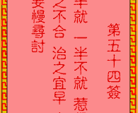<h3>吕祖灵签第54签：古人刘备借荆州
