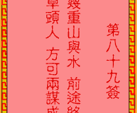 吕祖灵签第89签：古人七擒孟获