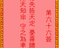 <h3>吕祖灵签第66签：古人姜子牙卖卦