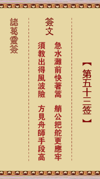 <h3>诸葛神签第53签