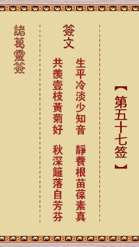<h3>诸葛神签第57签