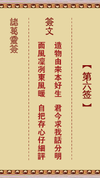 <h3>诸葛神签第6签