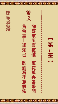 <h3>诸葛神签第5签