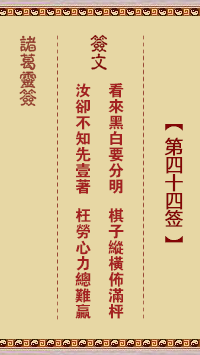 <h3>诸葛神签第44签