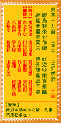 <h3>观音灵签第48签：韩信挂帅