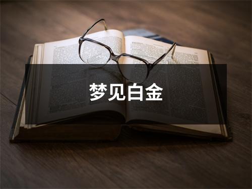 <h3>梦见白金