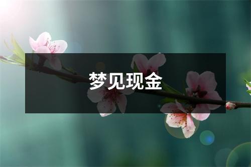 梦见现金
