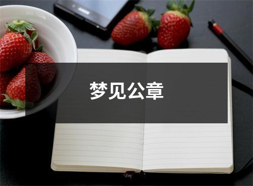 梦见公章
