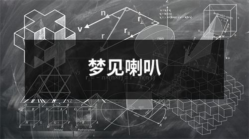 <h3>梦见喇叭