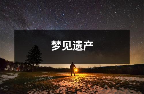 <h3>梦见遗产