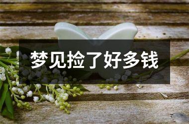 梦见捡了好多钱