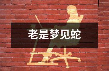 <h3>老是梦见蛇