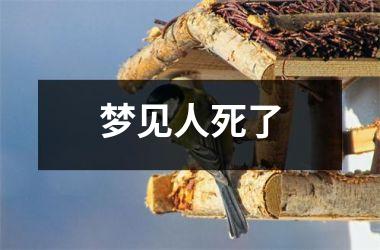<h3>梦见人死了
