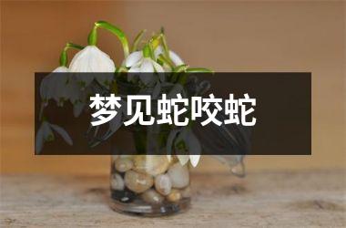 <h3>梦见蛇咬蛇