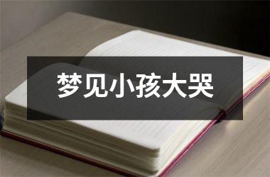 <h3>梦见小孩大哭