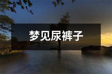 <h3>梦见尿裤子