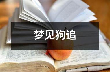 梦见狗追