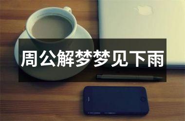 <h3>周公解梦梦见下雨