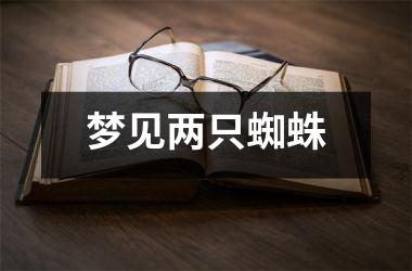 <h3>梦见两只蜘蛛