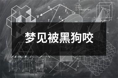<h3>梦见被黑狗咬