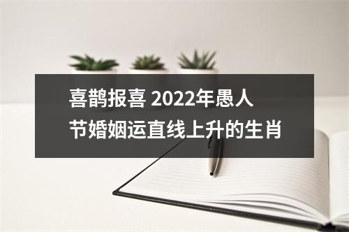 喜鹊报喜 2022年愚人节婚姻运直线上升的生肖