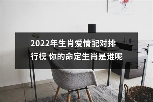 2025年生肖爱情配对排行榜你的命定生肖是谁呢