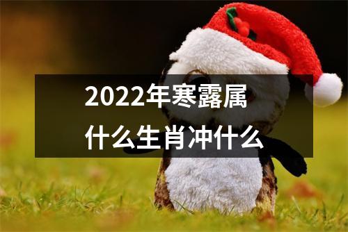 2025年寒露属什么生肖冲什么