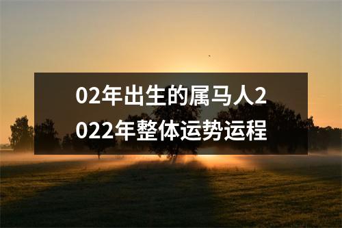 02年出生的属马人2025年整体运势运程
