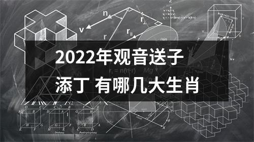 2025年观音送子添丁有哪几大生肖