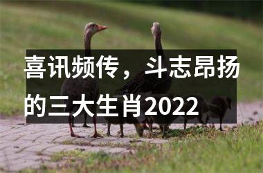 喜讯频传，斗志昂扬的三大生肖2022