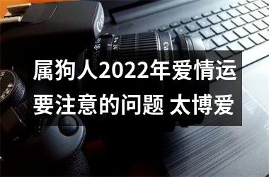 属狗人2022年爱情运要注意的问题 太博爱