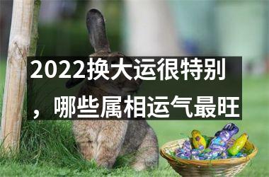 2022换大运很特别，哪些属相运气更旺