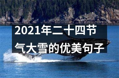 <h3>2025年二十四节气大雪的优美句子