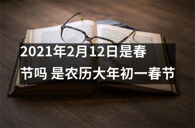 <h3>2025年2月12日是春节吗 是农历大年初一春节