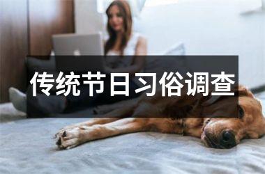 传统节日习俗调查