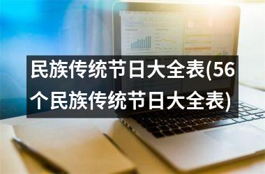 <h3>民族传统节日大全表(56个民族传统节日大全表)