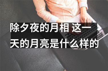 <h3>除夕夜的月相 这一天的月亮是什么样的