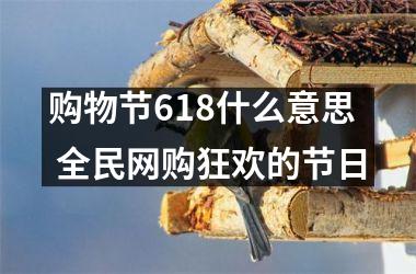 <h3>购物节618什么意思 全民网购狂欢的节日