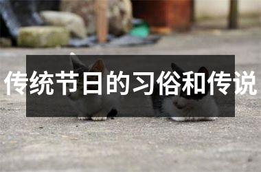 <h3>传统节日的习俗和传说