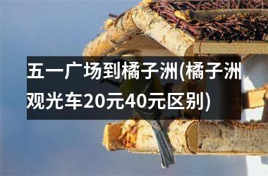 <h3>五一广场到橘子洲(橘子洲观光车20元40元区别)