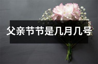 <h3>父亲节节是几月几号