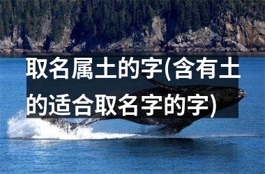 取名属土的字(含有土的适合取名字的字)