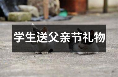 学生送父亲节礼物