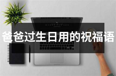 <h3>爸爸过生日用的祝福语