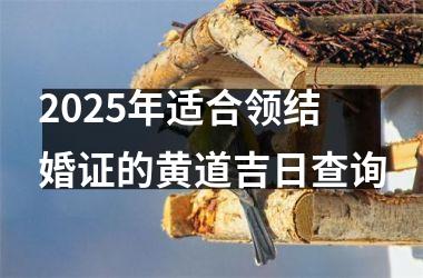 <h3>2025年适合领结婚证的黄道吉日查询