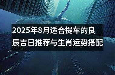 2025年8月适合提车的良辰吉日推荐与生肖运势搭配