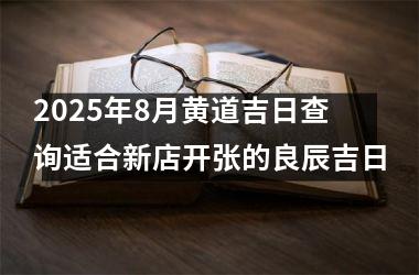 <h3>2025年8月黄道吉日查询适合新店开张的良辰吉日