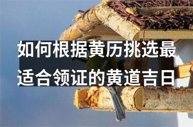 如何根据黄历挑选最适合领证的黄道吉日