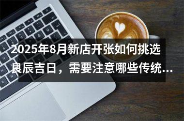 2025年8月新店开张如何挑选良辰吉日,需要注意哪些传统讲究